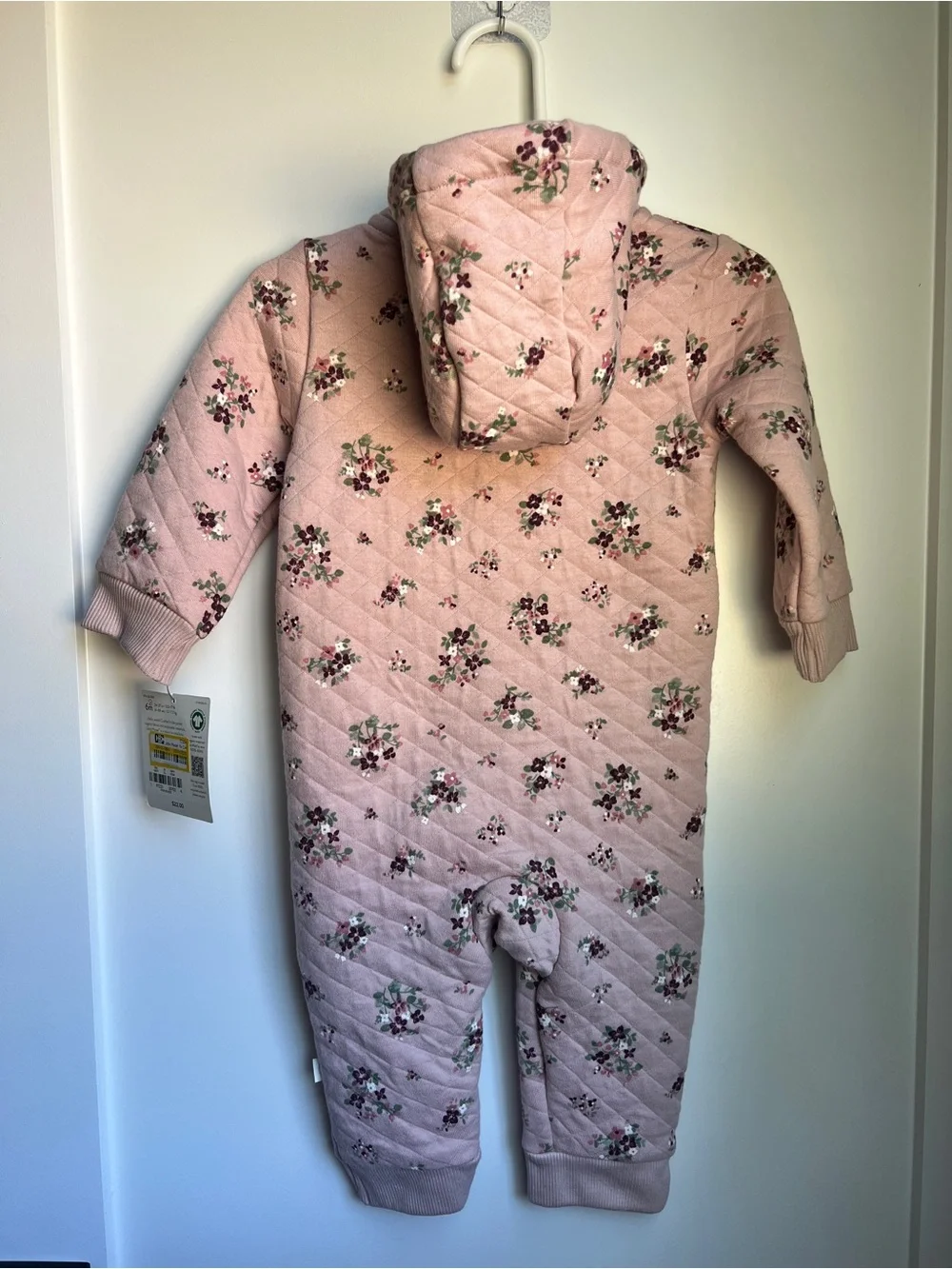 Carter’s Little Planet Quilted Floral Hooded Romper | 6 Months | NWT